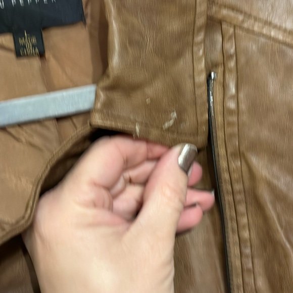 Blu Pepper Vegan Leather Boho Moto Jacket Women’s Large - vintage feel - Picture 7 of 11